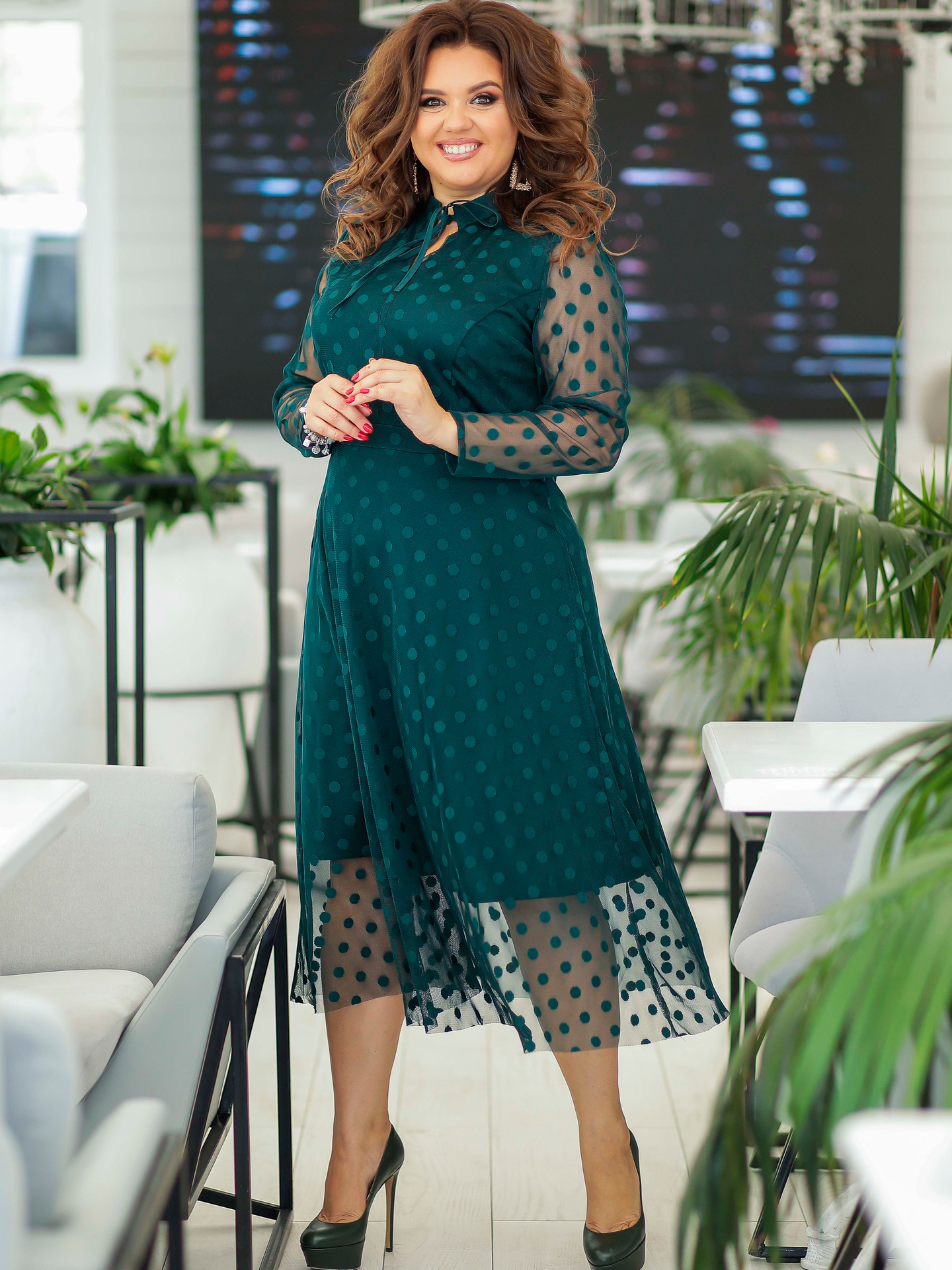 

Платье New Fashion 106  Изумрудное, Платье New Fashion 106 52 Изумрудное