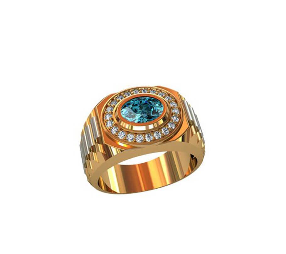 

Печатка с фианитом Maxi Silver 8266 ZL, размер 20