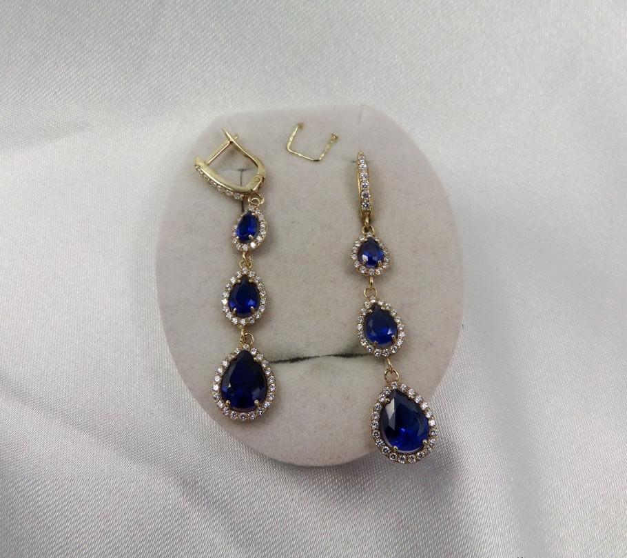 

Серьги в виде капли Maxi Silver 4576