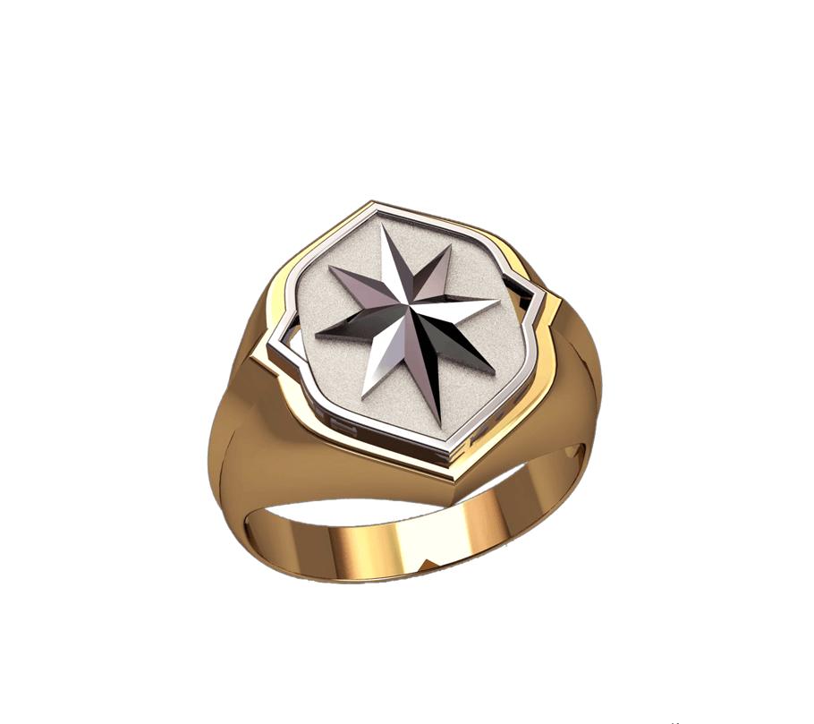 

Печатка звезда Maxi Silver 3786 ZL, размер 19