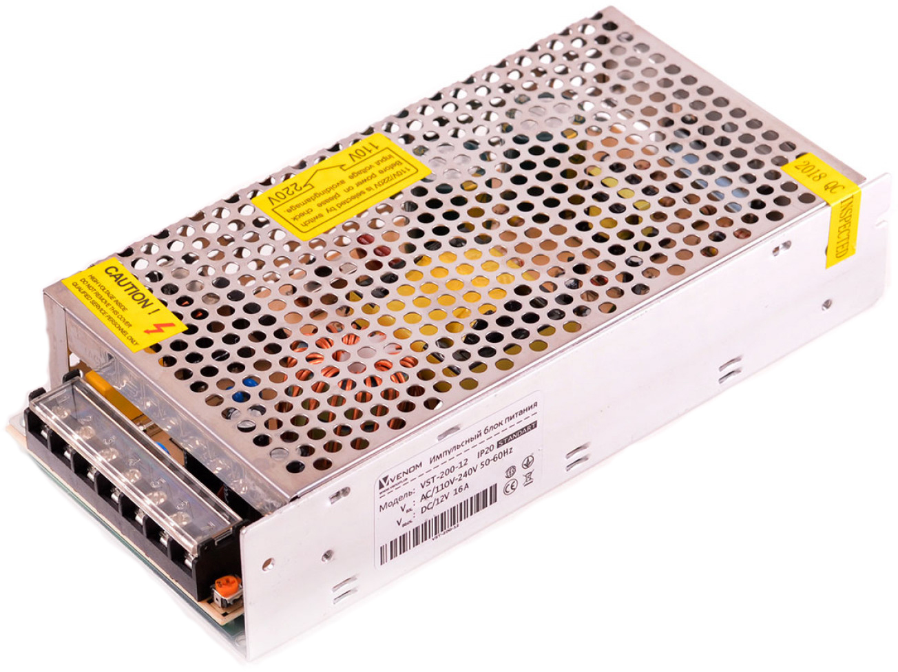 

Блок питания Venom 12В 200Вт Standart IP20 (VST-200-12)