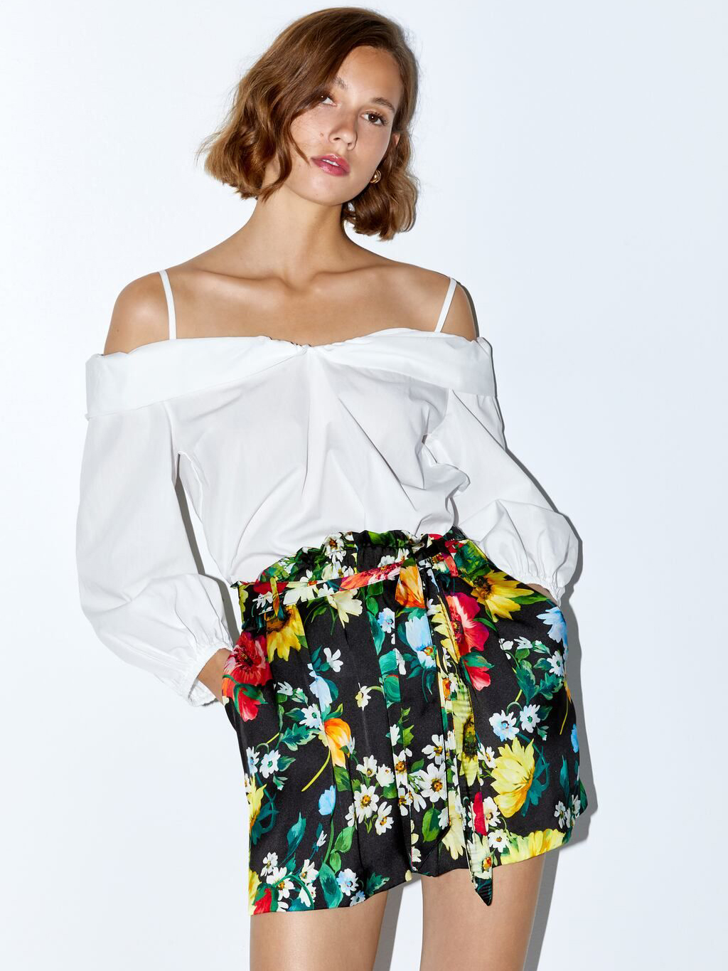 

Топ Zara 03666156250 L Белый