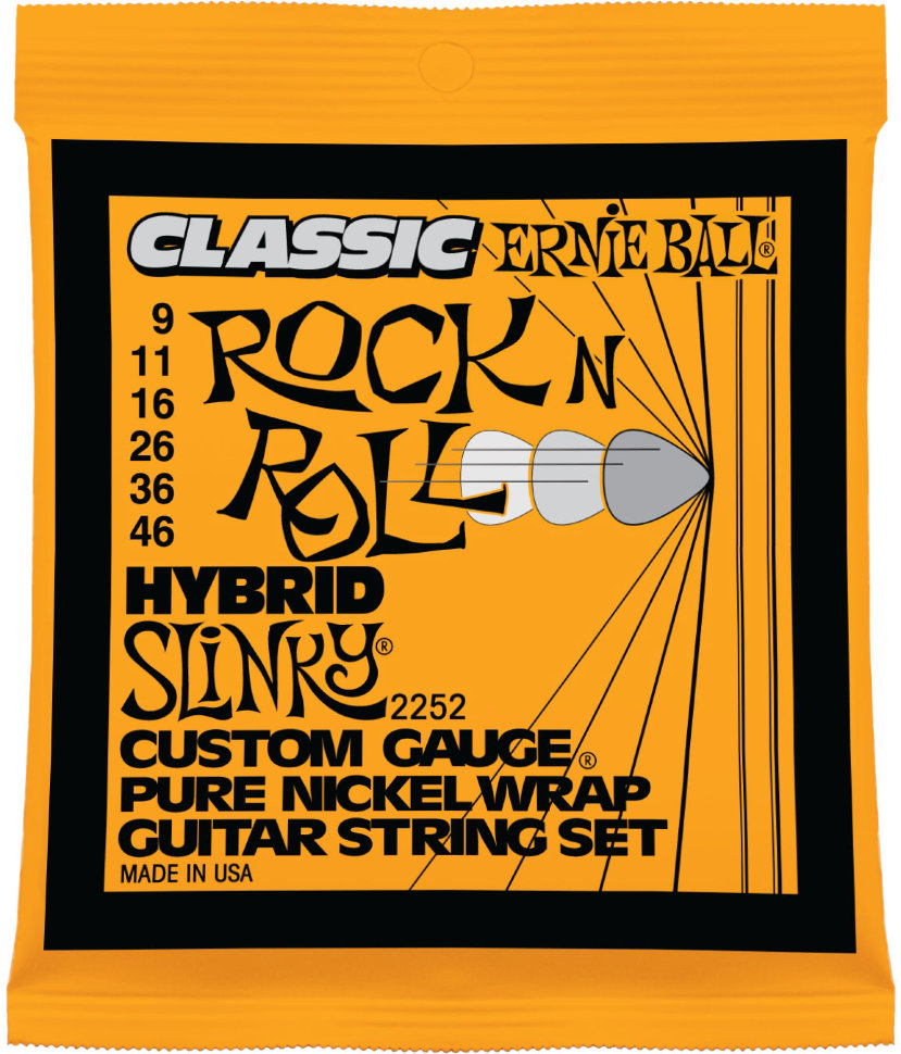 

Струны для электрогитары Ernie Ball 2252 Classic Pure Nickel Hybrid Slinky 9/46