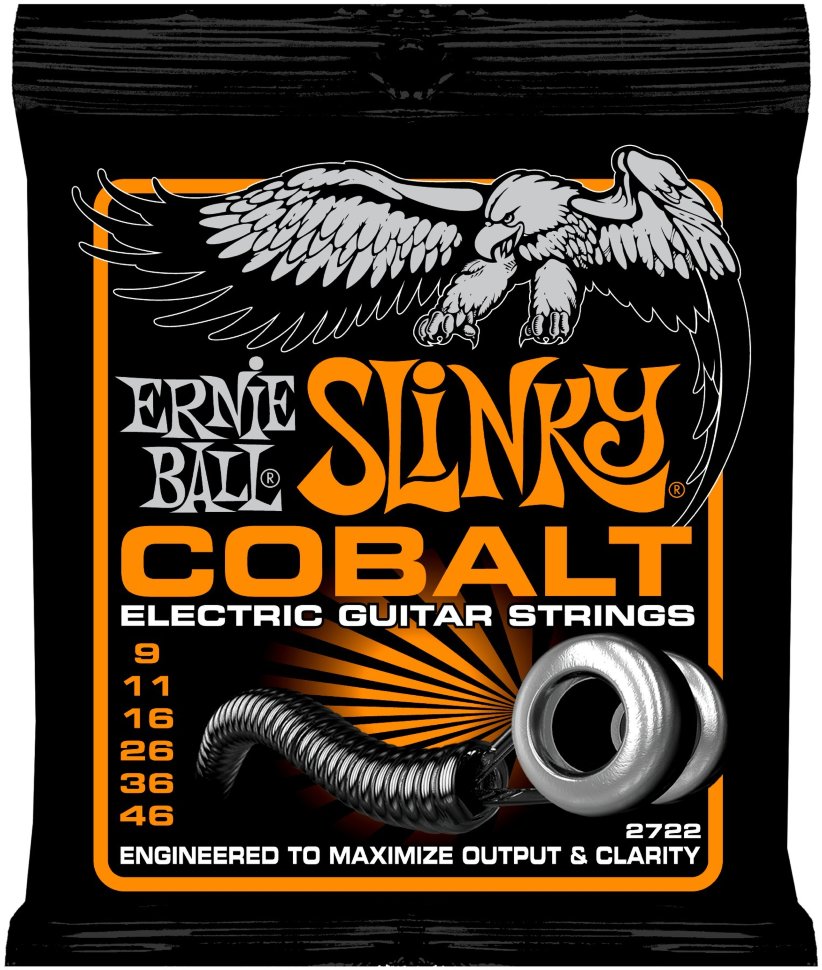 

Струны для электрогитары Ernie Ball 2722 Cobalt Slinky 9/46