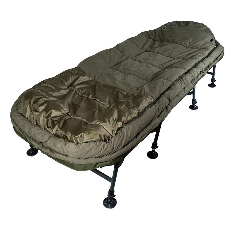 

Раскладушка карповая + спальный мешок Ranger BED 85 Kingsize Sleep (2060x895x410/570мм), оливковая