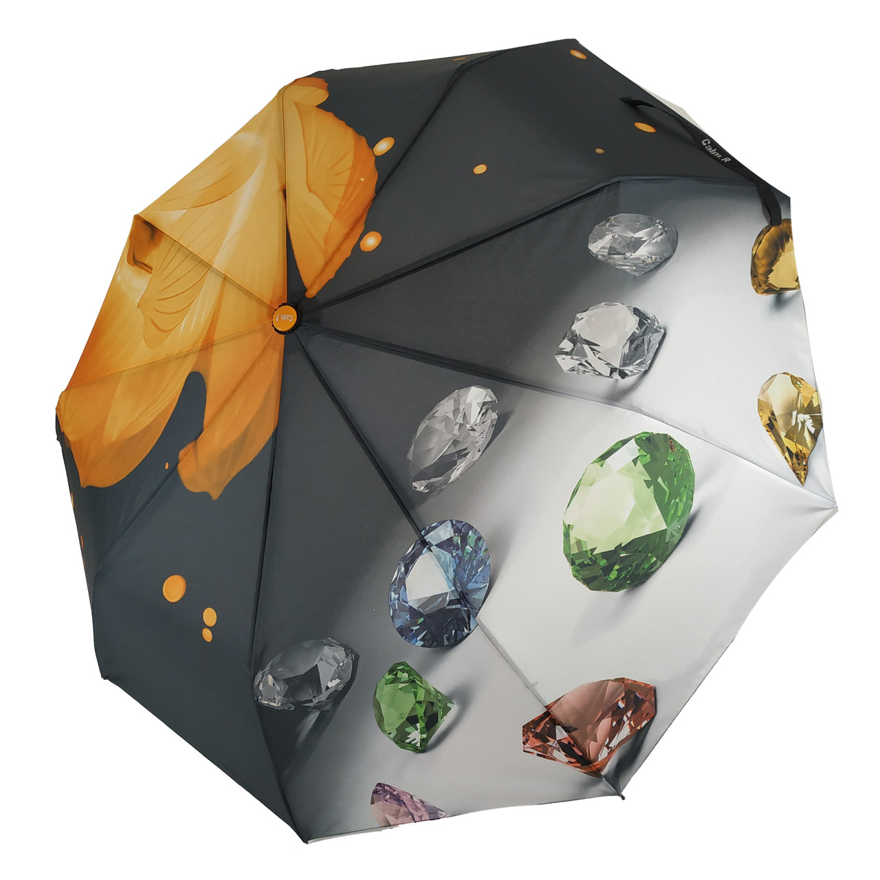

Женский зонтик полуавтомат "Calm Rain", модель "Brilliant" на 9 спиц, оранжевый, 125-5