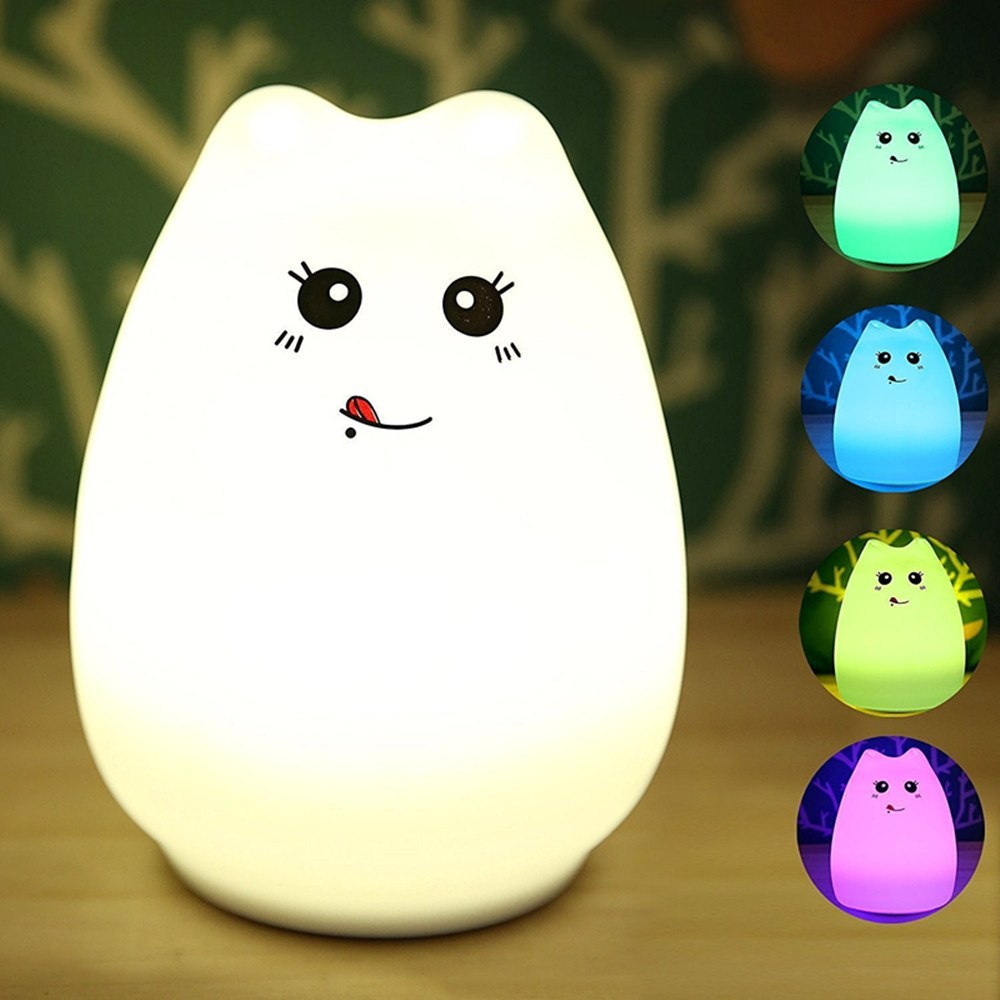 

Детский силиконовый ночник «Веселый котенок» 3DTOYSLAMP
