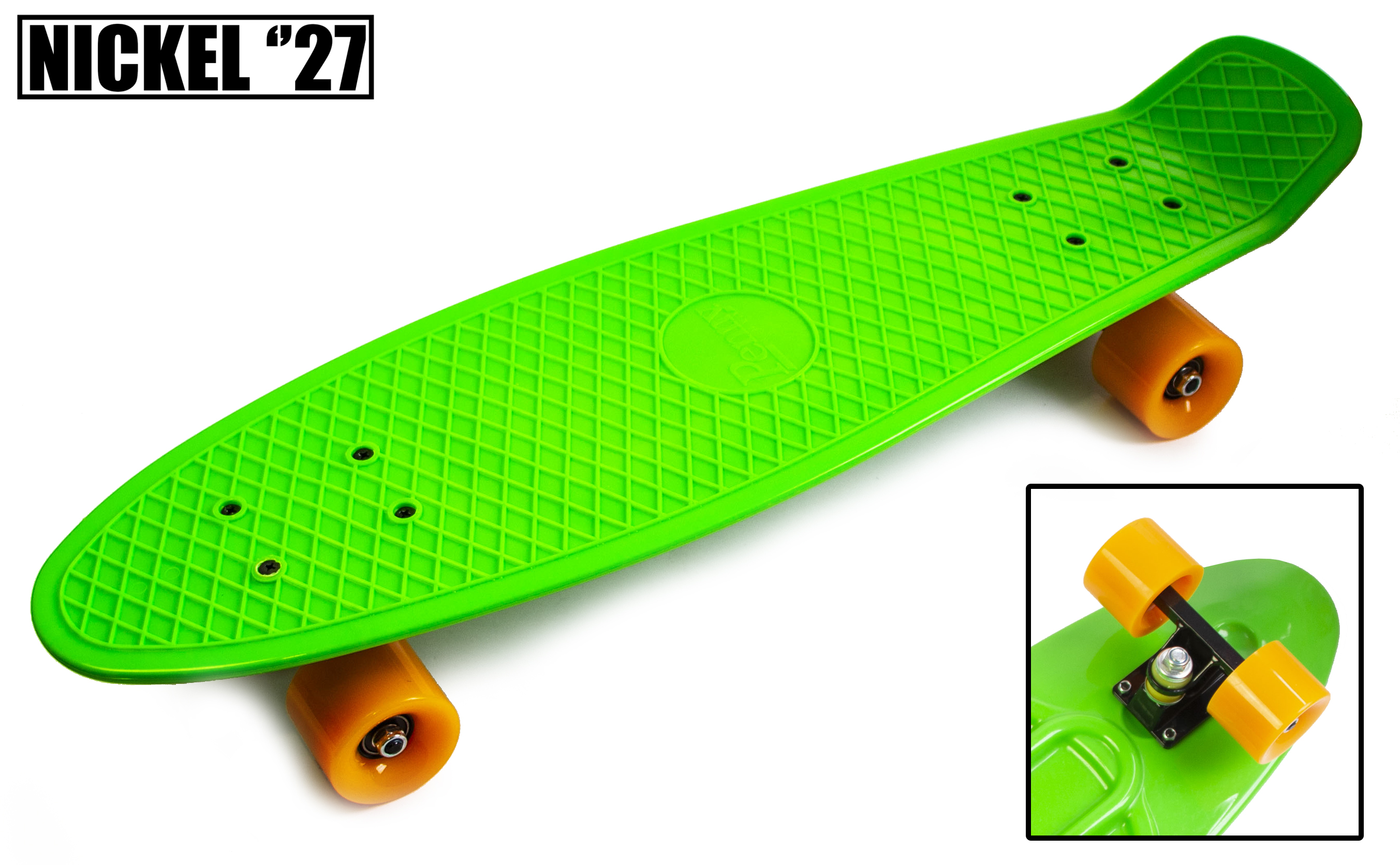 

Пенниборд Penny Board Nickel 27 Green Матовые колеса