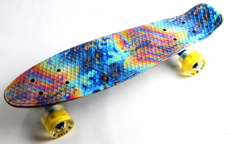 

Пенниборд Fish Graffiti #2 Светящиеся Колеса