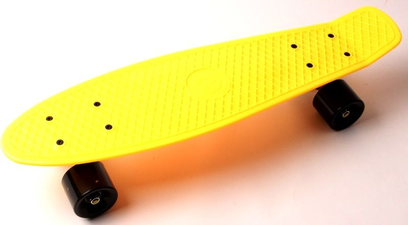 

Пенниборд Fish Yellow Черные Колеса