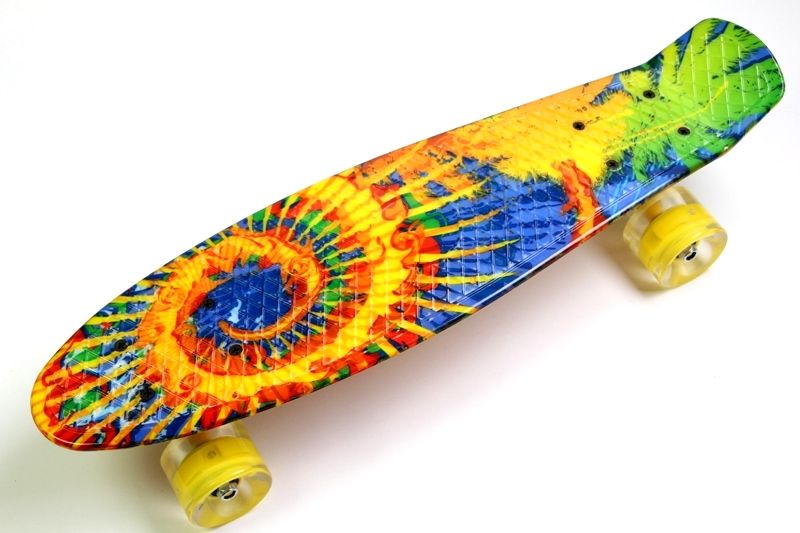 

Пенниборд Penny Board Sunflowers светящиеся колеса