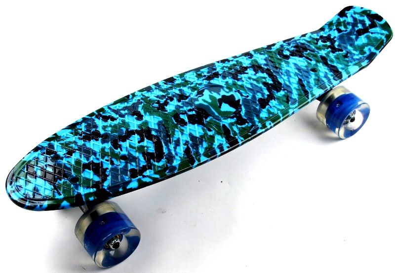 

Пенниборд Penny Board Military #2 Светящиеся Колеса