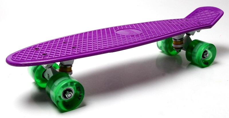 

Пенниборд Penny Board Violet светящиеся зеленые колеса