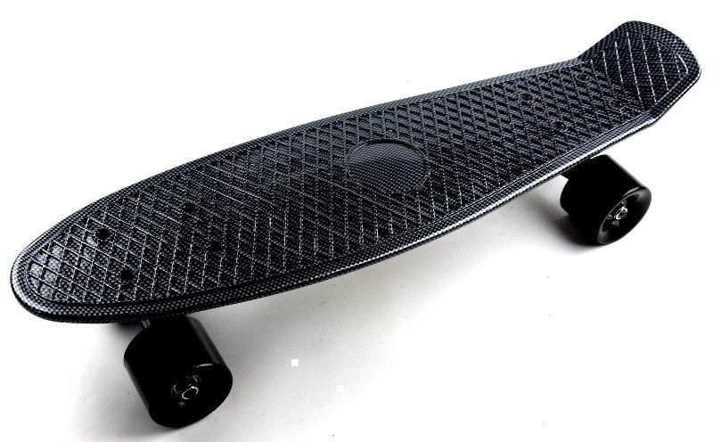 

Пенниборд Penny Board Carbon Светящиеся Колеса черные