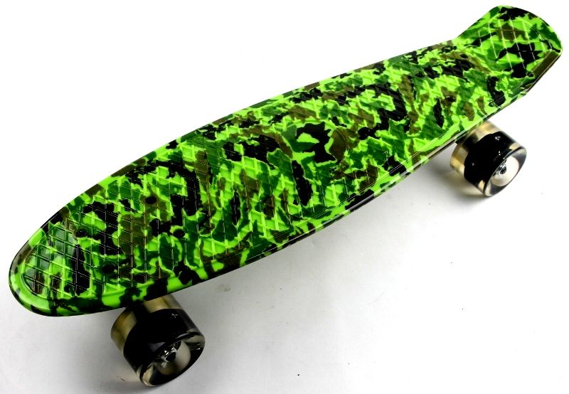 

Пенниборд Penny Board Military #1 Светящиеся Колеса
