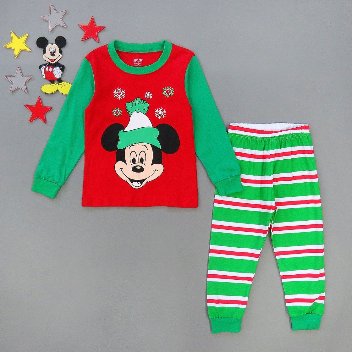 

Пижама Mickey Mouse Darling Bay для мальчика 110 см Зеленая с красным 16935
