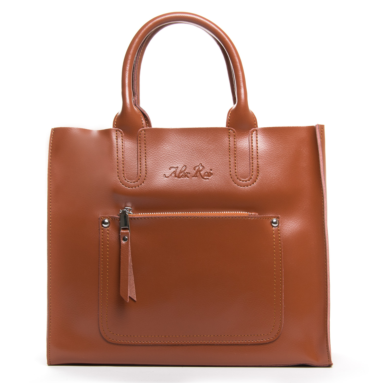 

Женская сумка из натуральной кожи ALEX RAI PD 8634 рыжий