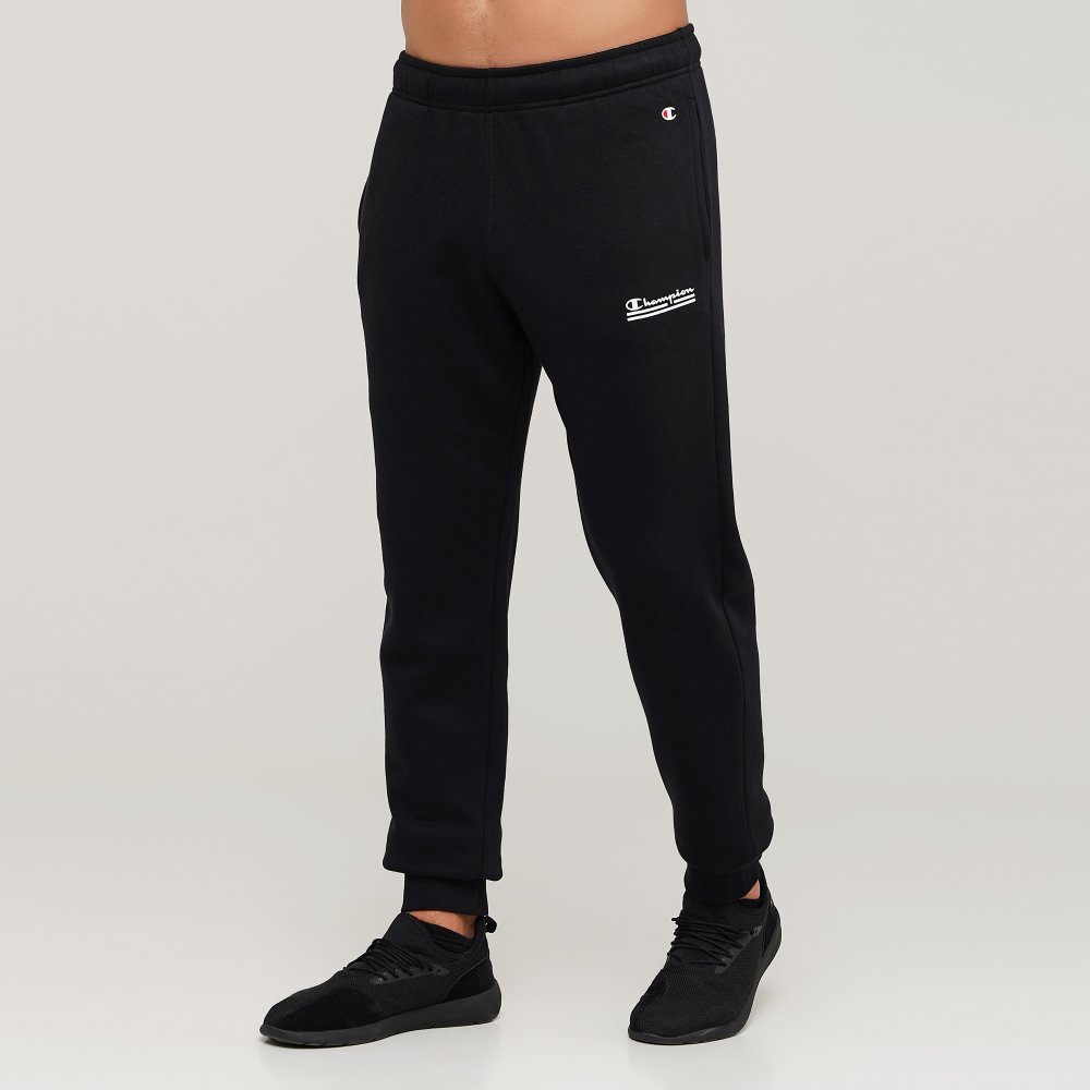 

Мужские спортивные штаны Champion Rib Cuff Pants Черный 45 (cha214824-NBK)