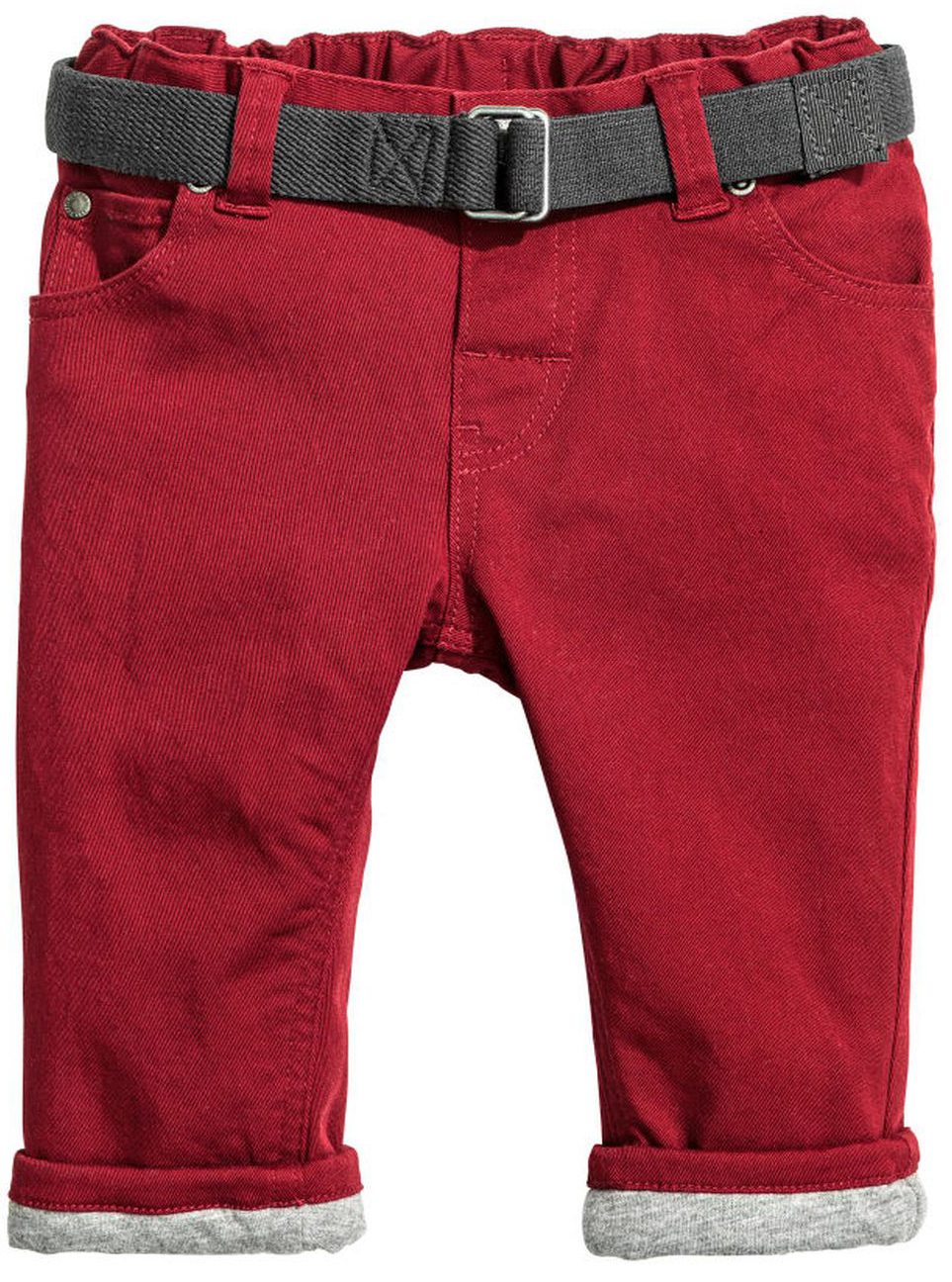 

Брюки H&M 0414156-22 92 см Бордо