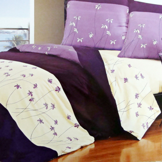 

Комплект постельного белья семейный Elway 029 Purple Flowers