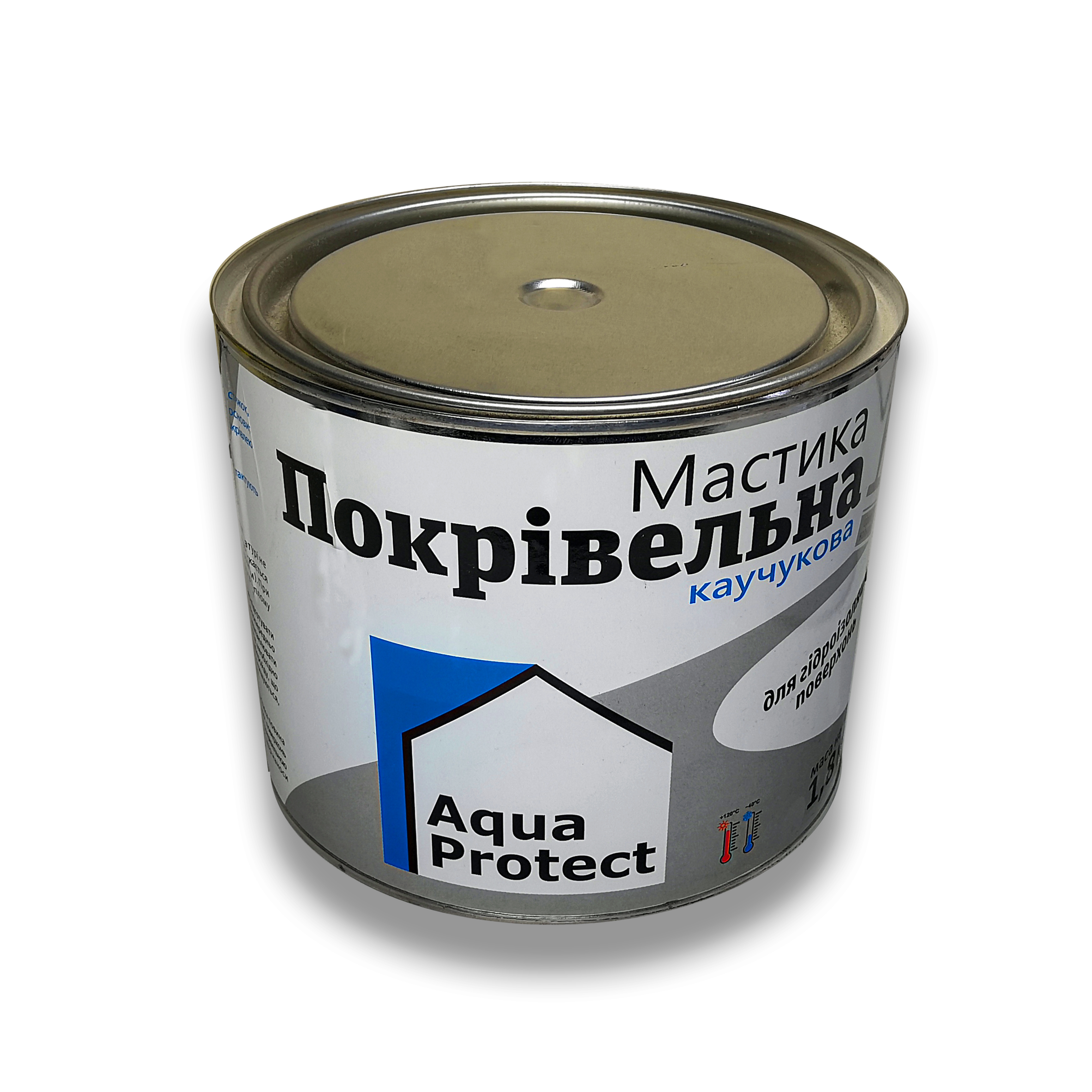 

Мастика кровельная бутилкаучуковая Aqua Protect серая 1,8 кг (64022)