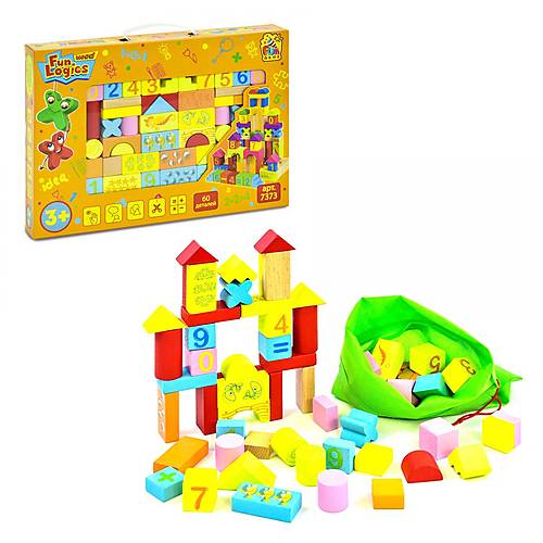 

Деревянный конструктор (60 деталей) FUN GAME Fun Game (7373)