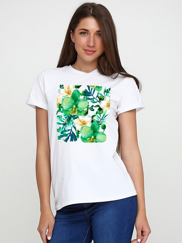 

Футболка Malta 19Ж441-24-Р3 Orchid-flowers M (44) Белая