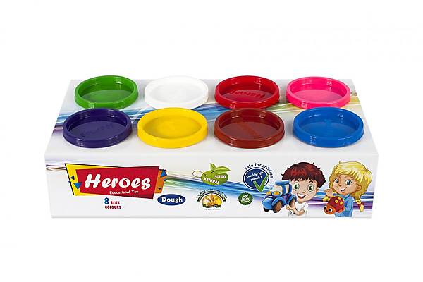 

Набор теста для лепки "Heroes" 8 цветов Play Toys (E ERN-559)