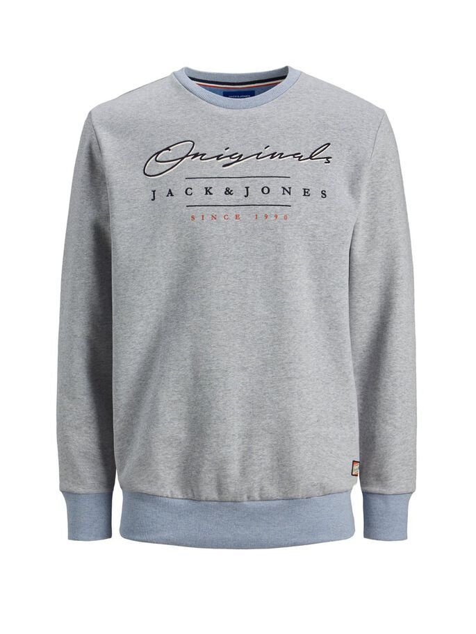 

Худи Jack & Jones JORSTATION SWEAT CREW NECK M Серый 12177000BlueHeaven