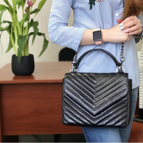 

Сумочка из натуральной кожи женская LL №90824 black