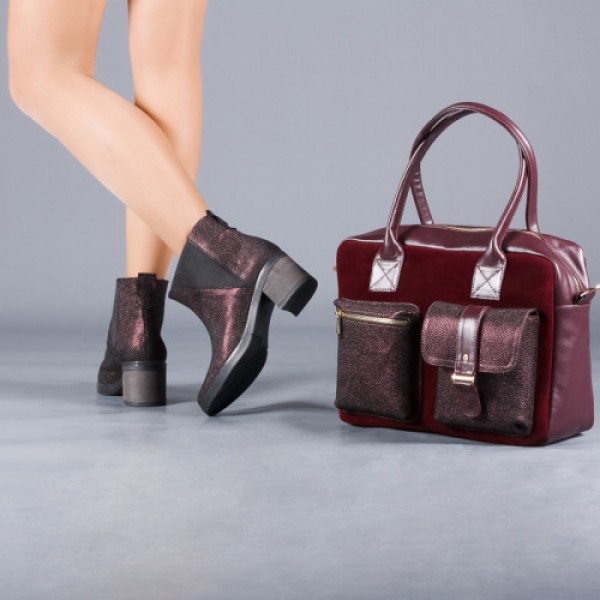 

Сумка женская из замши LL №901185 bordo