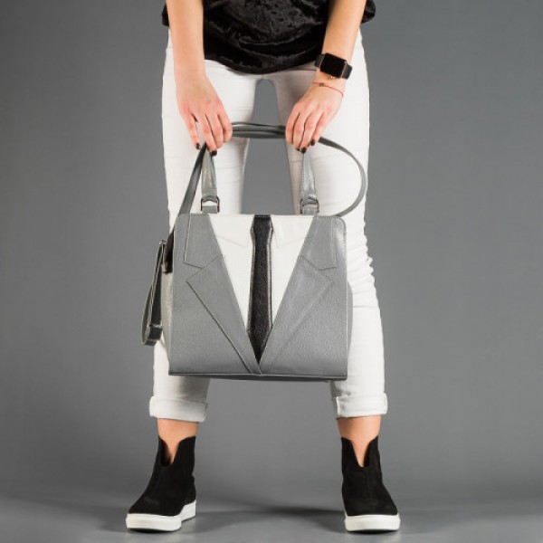 

Сумочка из кожи женская LL №901531 gray