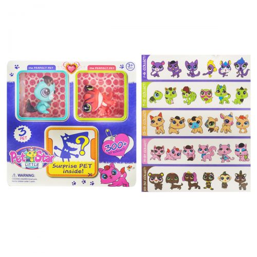 

Фигурки героев "Little pet star" (бурундук, лягушка) 3048A5 (15-127206)