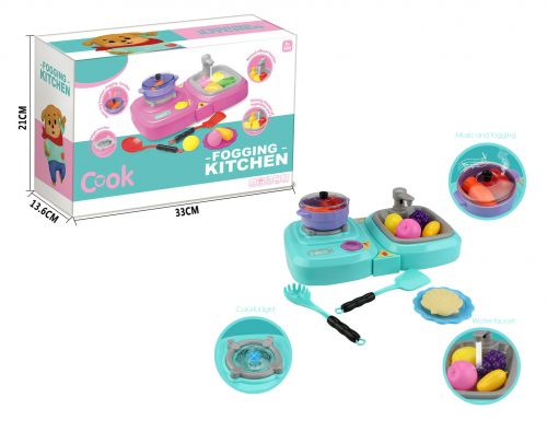 

Интерактивная кухня с музыкой, подсветкой, водой и паром QC-5B (15-122113)