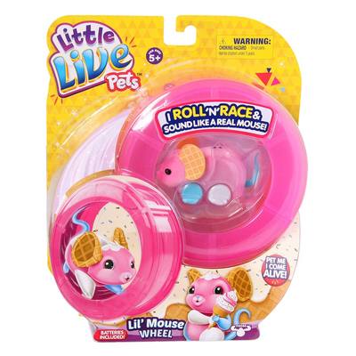 

Интерактивная игрушка Little Live Pets Мышонок Вафелька с колесом (28194) (10-518084)
