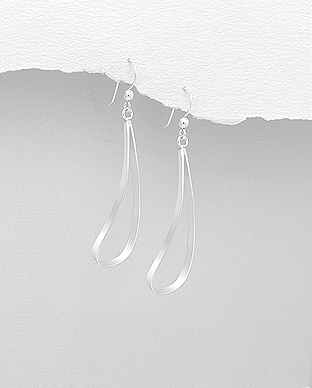 

Длинные серьги из серебра Капелька, 13/54-706-21499/737