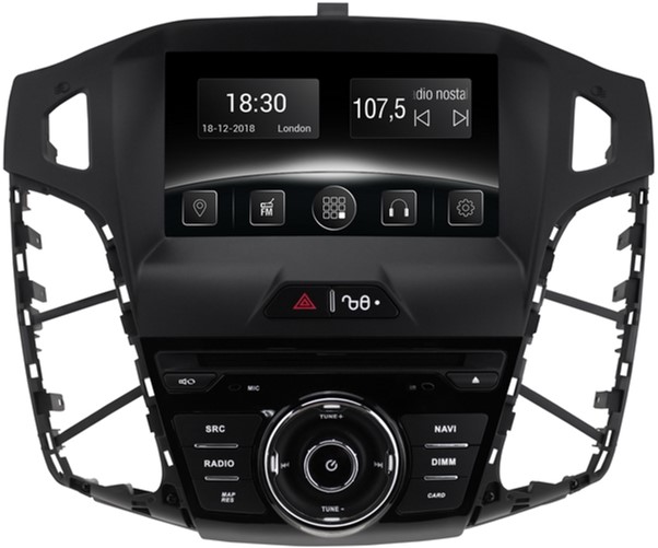 

Автомагнітола штатна Gazer CM6007-BM для Ford Focus (BM) 2012-2016