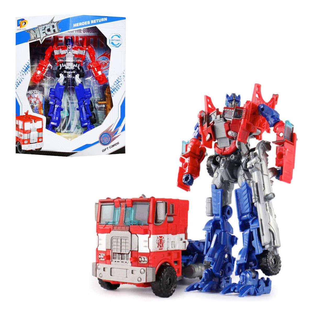 

Трансформер робот Deformation Mech Пожарная машина Dade Toys (D622-E268) (147763)