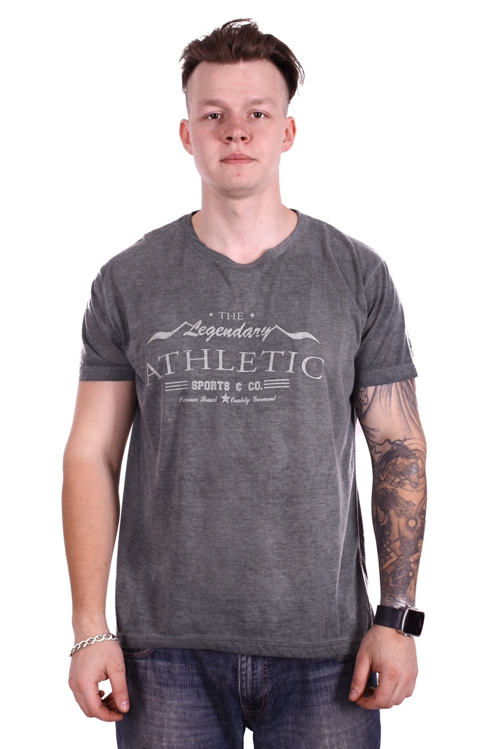 

Футболка StrongMan Athletic f2418/3 Серая, Футболка StrongMan Athletic f2418/3 Серая L