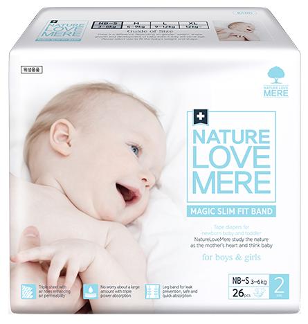 

Подгузники NatureLoveMere Magic Slim Fit размер NB-S 26 шт (8809402093724)