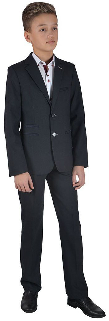 

Костюм (пиджак + брюки) Vels PD14/1 BD3-2 0462_1 164 см 40 р Черный