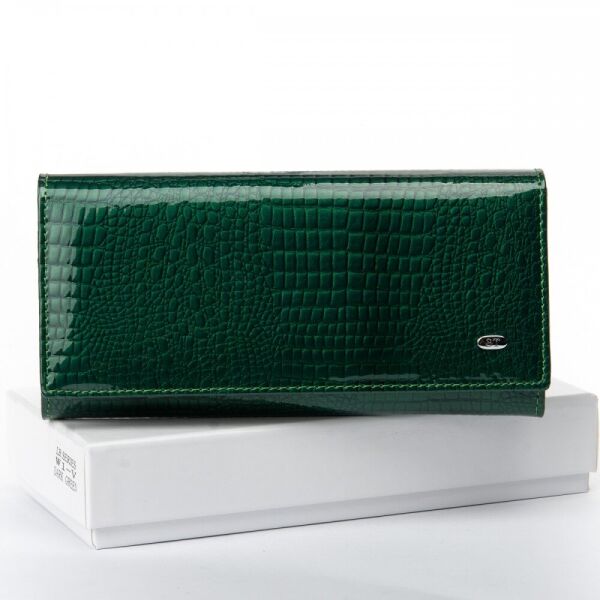 

Женский кошелек из кожи LR SERGIO TORRETTI W1-V dark-green
