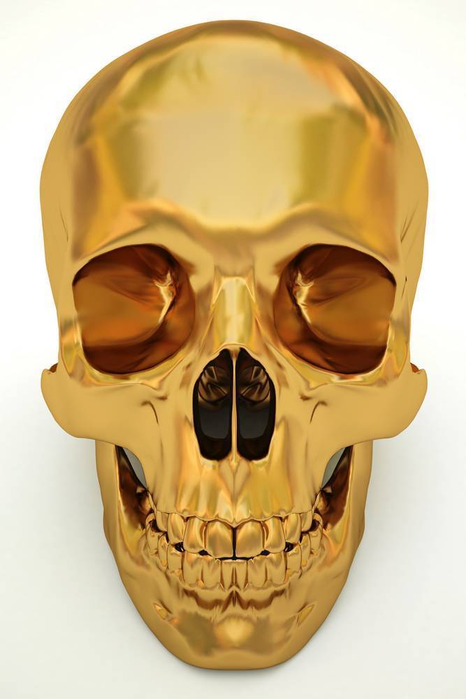 Gold skull фото