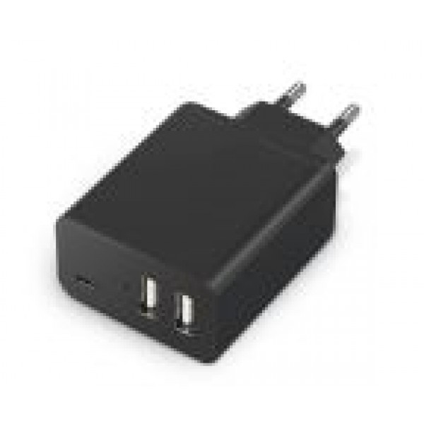 

Сетевое зарядное устройство Canyon (2USB, 2.4A) Black (CNE-CHA08B)