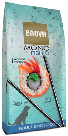 Полнорационный сухой корм Enova MONO Fish для взрослых собак всех пород 2 кг (8032869781716)