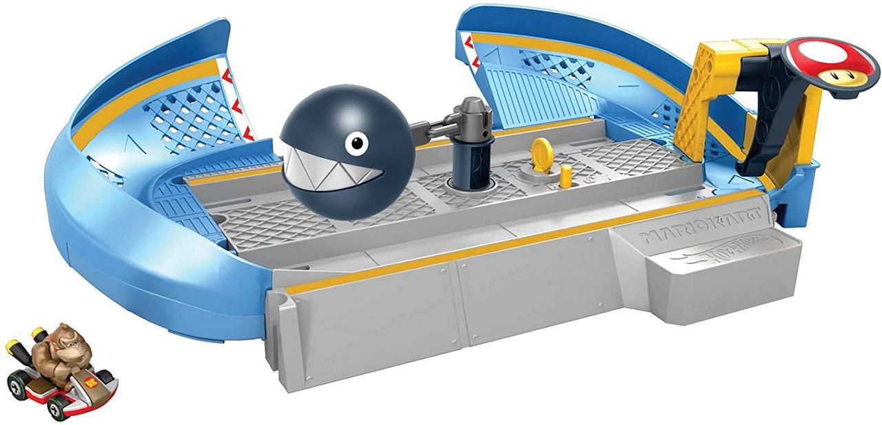 

Трек Хот Вилс Марио Карт Hot Wheels Mario kart Chain Chomp Track Set GKY48