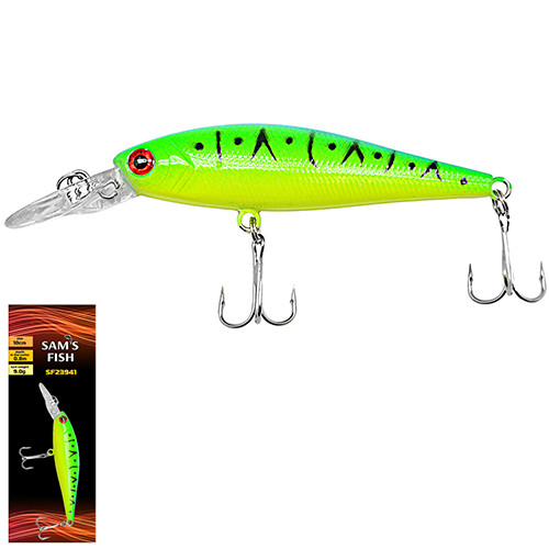 

Воблер Sams Fish SF23941-2 100 мм 9 г 0.8 м упаковка 10 шт