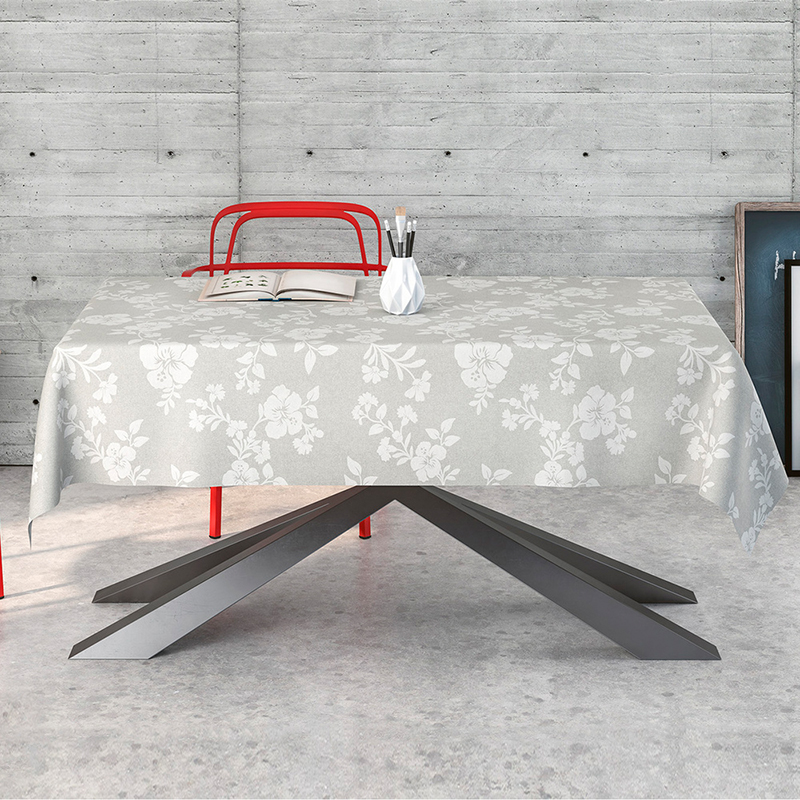 

Скатерть с акриловой пропиткой 8514 Time Textile 140x140 см Серый