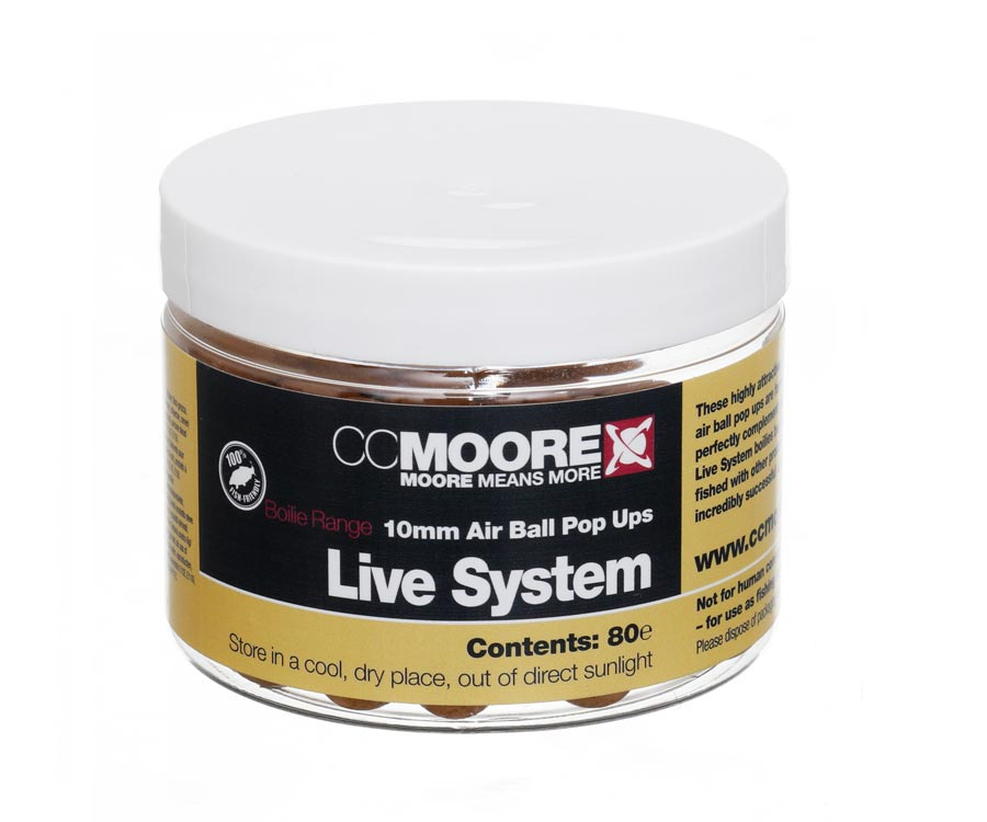 

Бойлы CC Moore Live System Air Ball Pop-Ups 10 мм (арт.3838CCM95123)