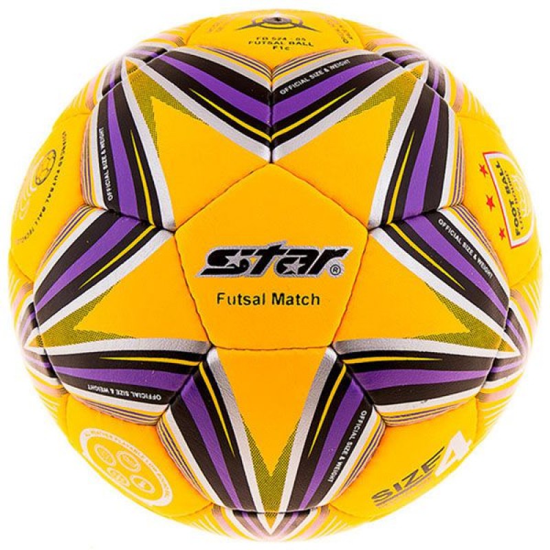 

Мяч футзальный PlayGame Star OrangCordly, код: STAR-ORCR